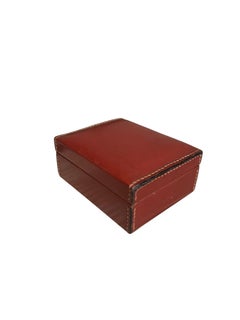 1970's Stitched leather box by Hermès