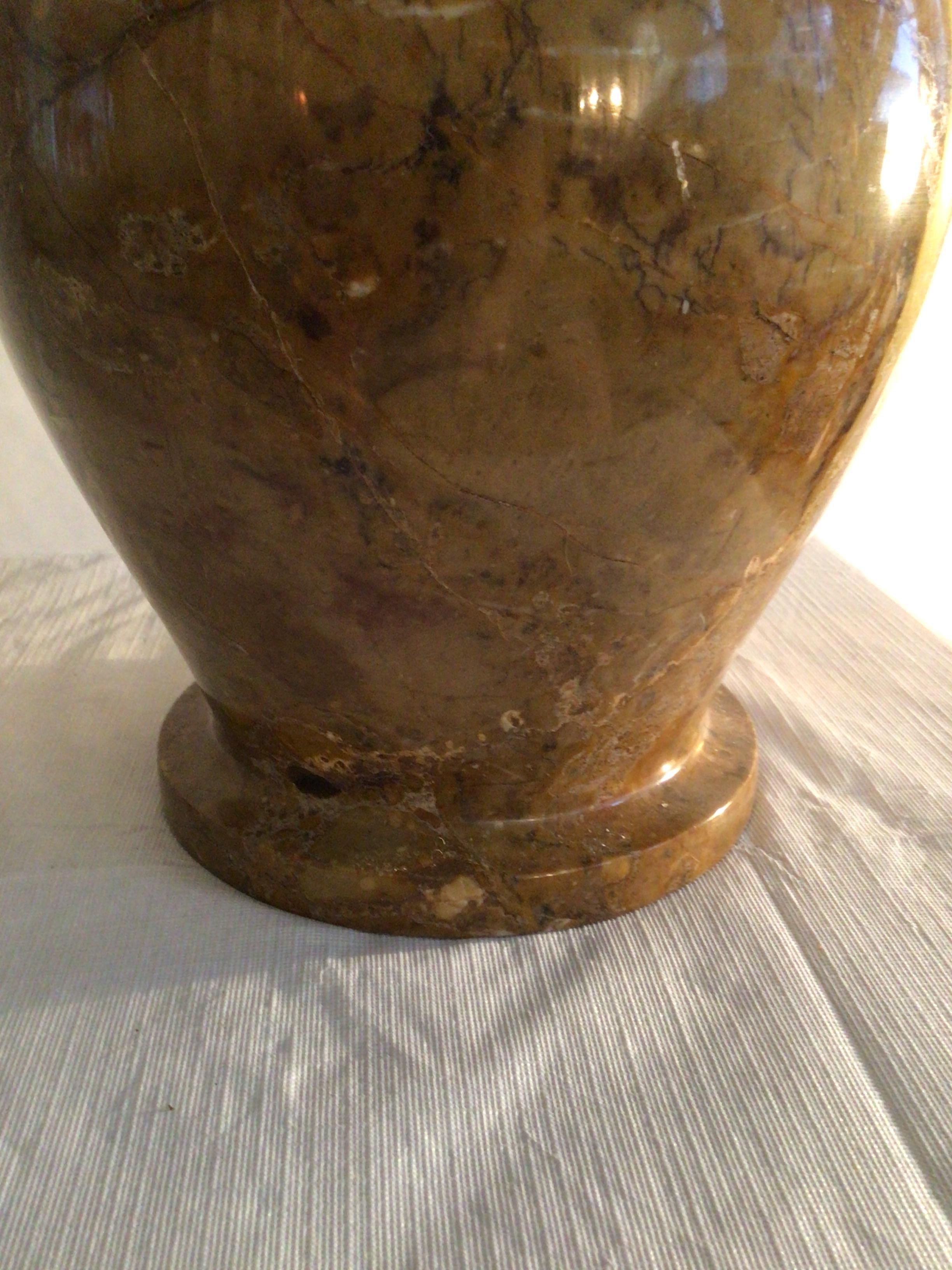 Unknown 1970s Stone Jardiniere or Urn With Lid For Sale
