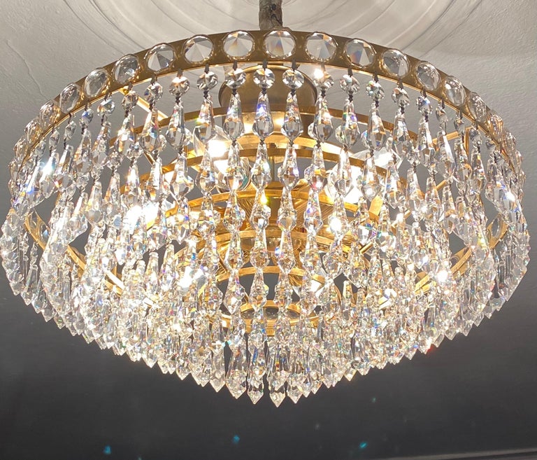 1970s Strass Swarovski Lead Crystal Chandelier By Joska Bavarian Forrest For Sale At 1stdibs 