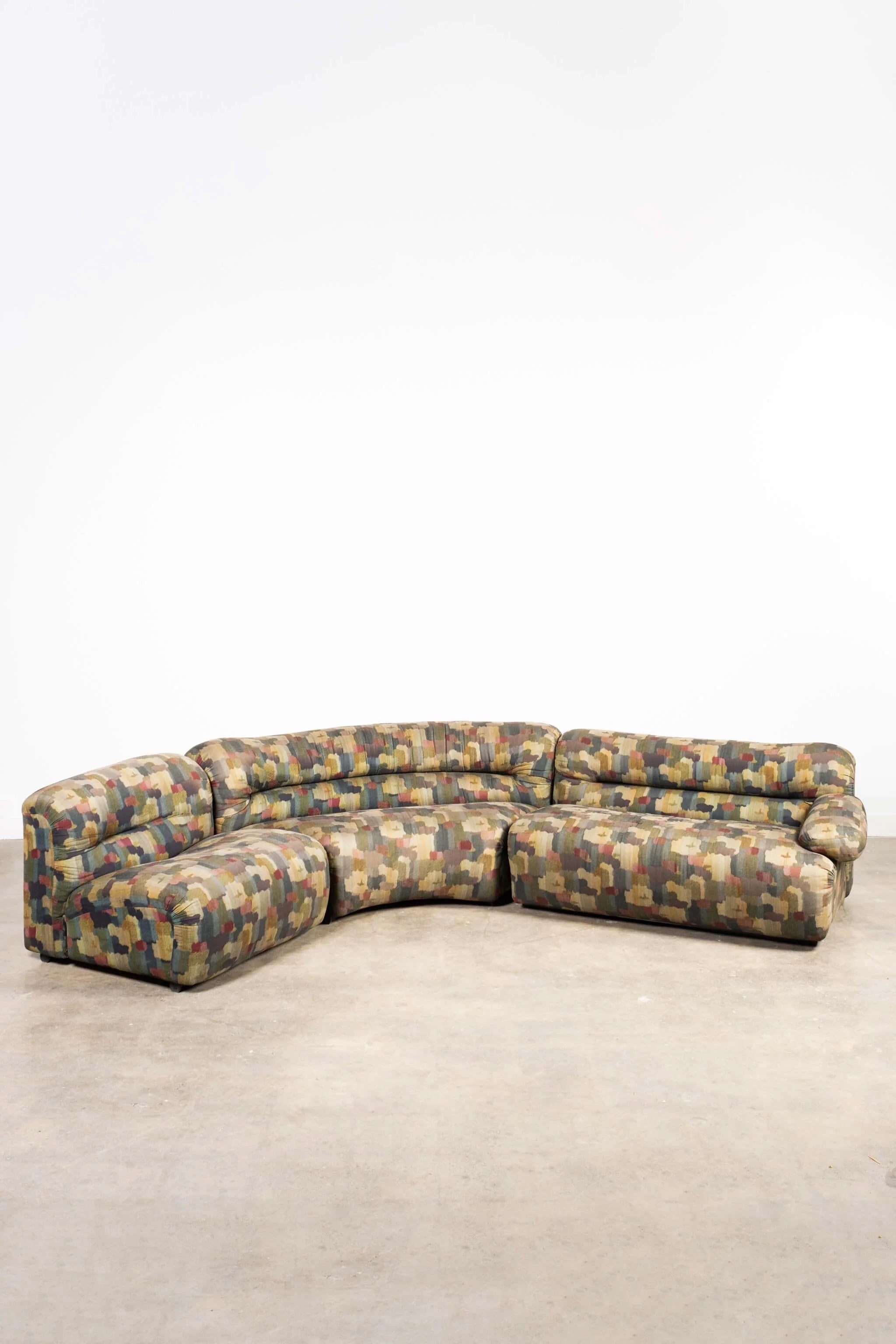 1970er Stringa 3-teiliges Sofa von Titina Ammannati & Giampiero Vitelli (Postmoderne)