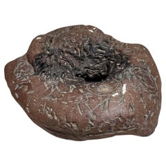 1970s Studio Art Pottery Abstract Vase Sculpture