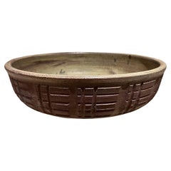 Bol texturé moderne de Studio Art Pottery des années 1970
