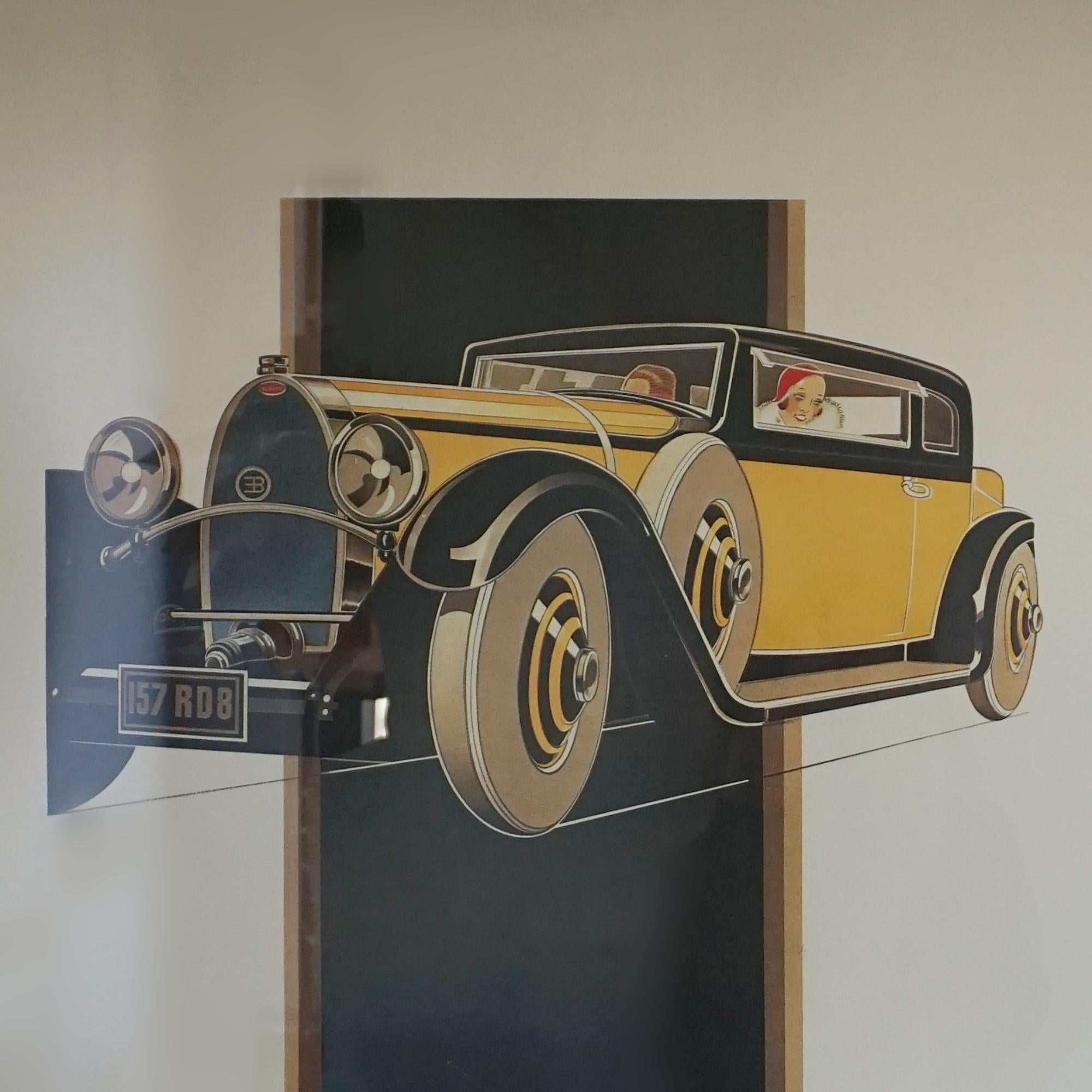 An original 1970s studio edition of Rene Vincent's poster for Bugatti, printed by Bedos, Paris 

Dimensions: H 101cm W 71cm

Origin: French

Date: 1970

Item Number: 2011241