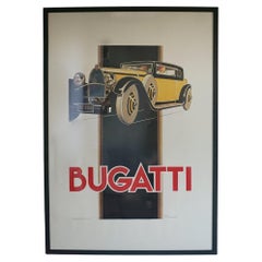 1970s Studio Edition Bugatti Print by Rene Vincent Printed by Bedos Paris