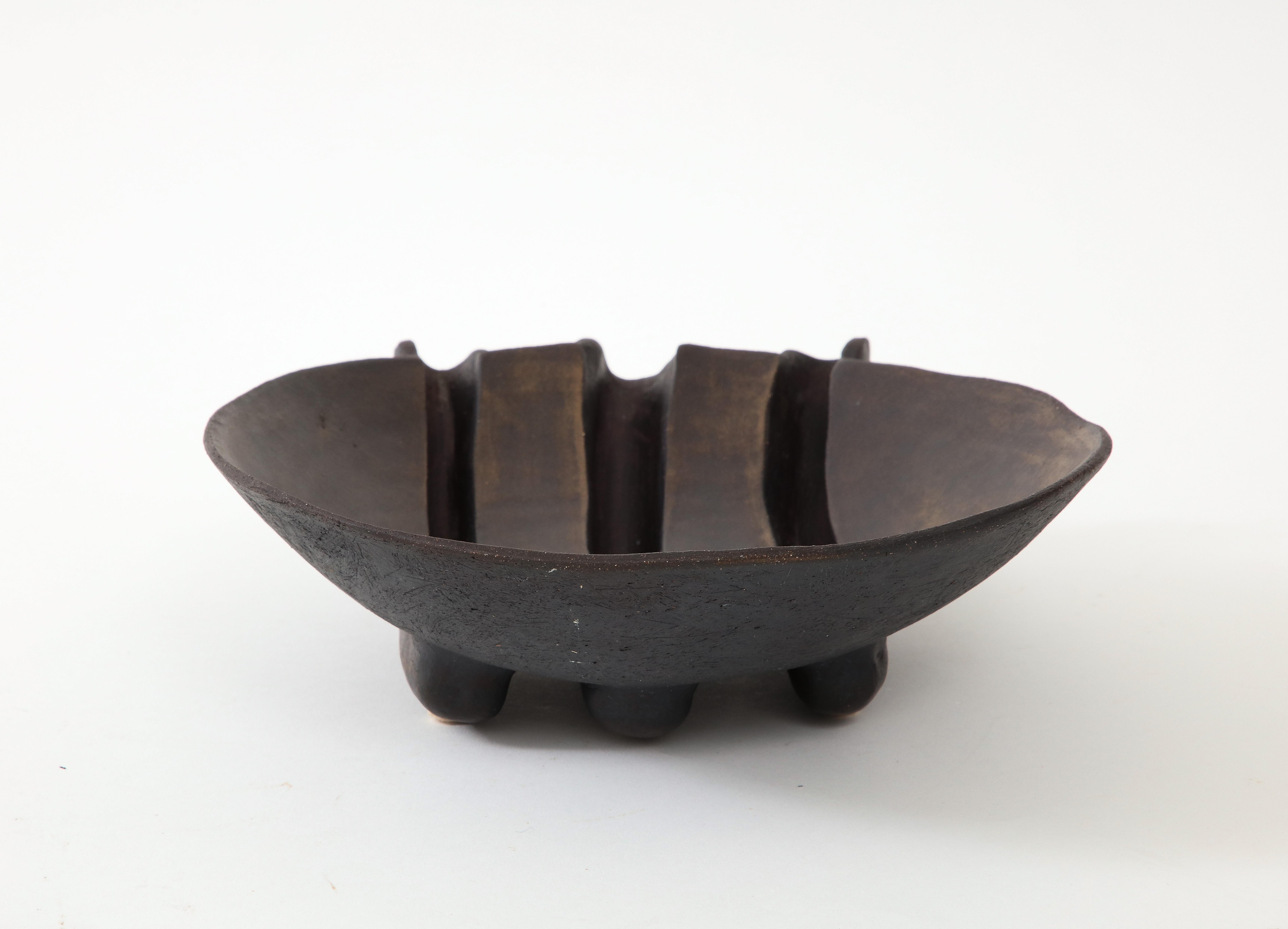 1970's Studio Made Modernist Pottery Bowl For Sale 1