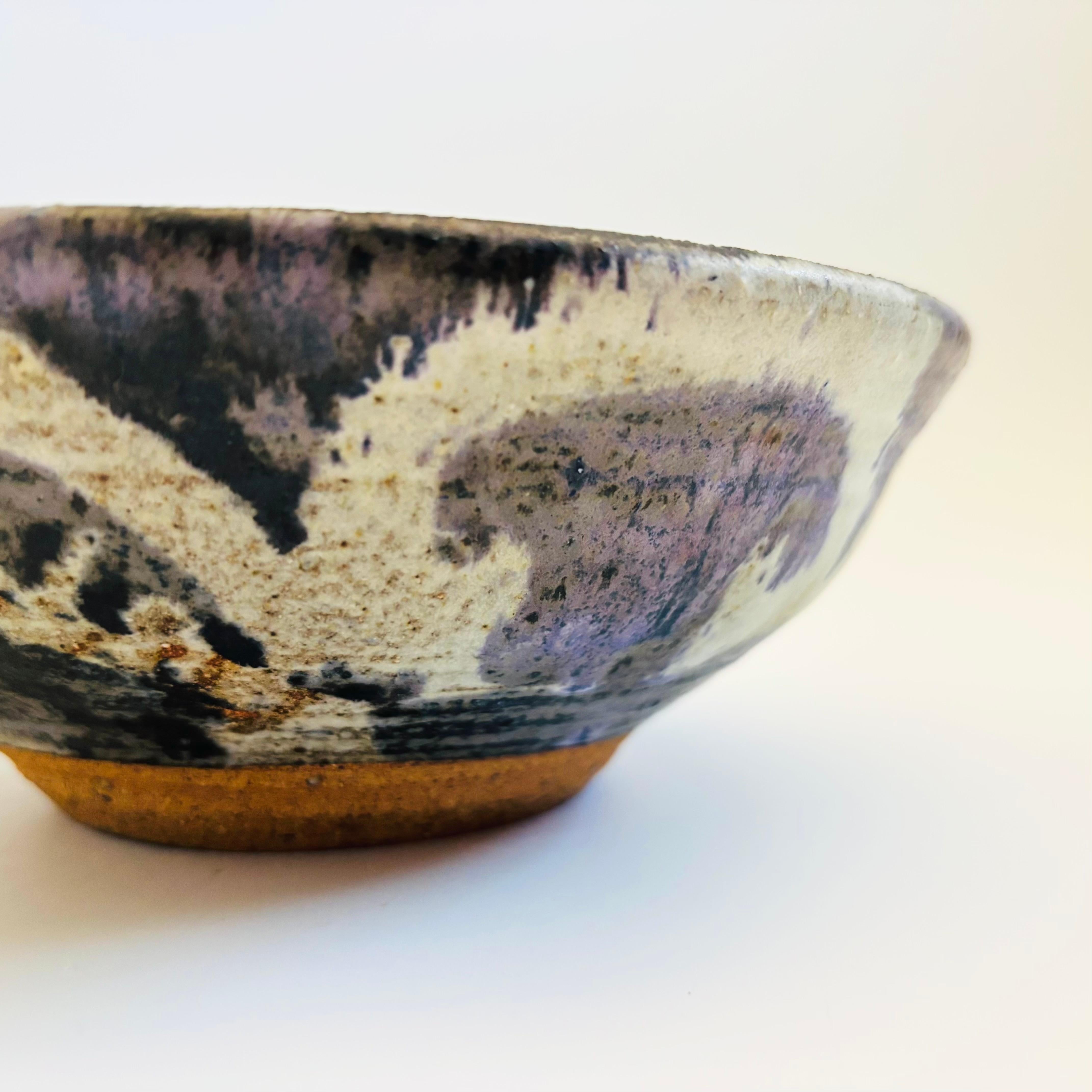 1970s Studio Pottery Bowl In Good Condition For Sale In Fairfield, CA