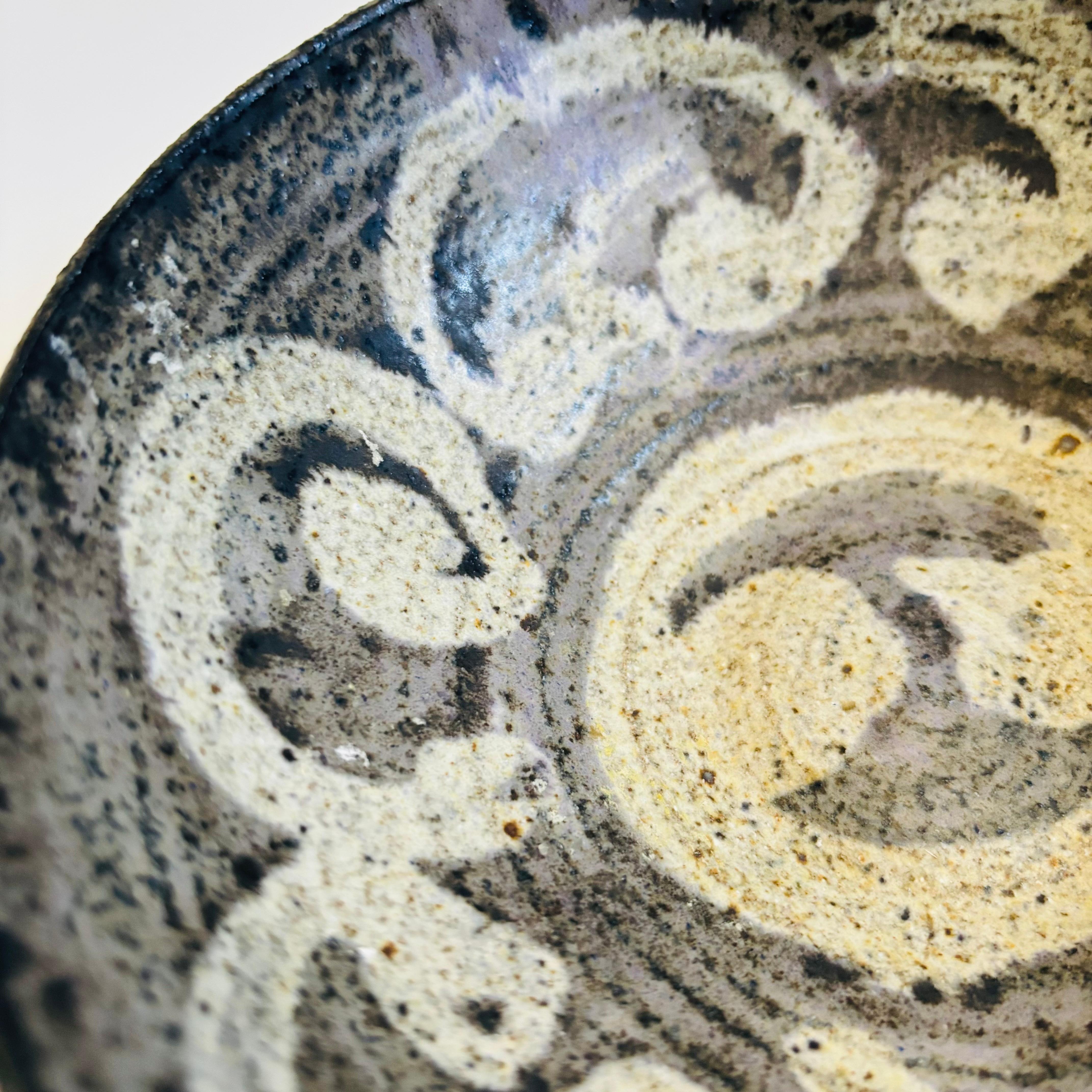 Late 20th Century 1970s Studio Pottery Bowl For Sale