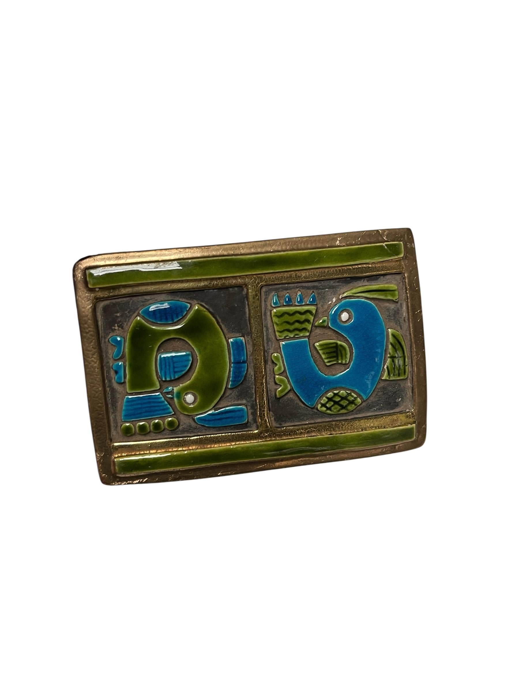 1970's Studio pottery ceramic Box by Mithé Espelt For Sale 1