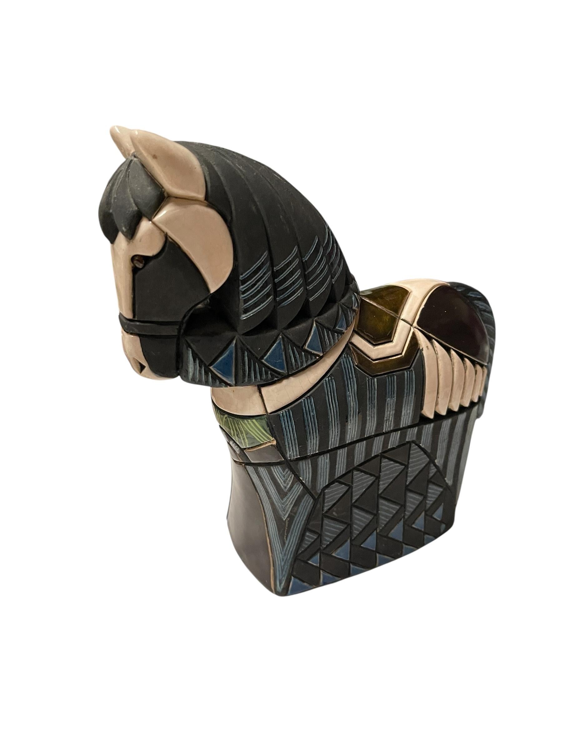 1970's Studio Pottery Keramik Pferd im Zustand „Gut“ im Angebot in Bois-Colombes, FR
