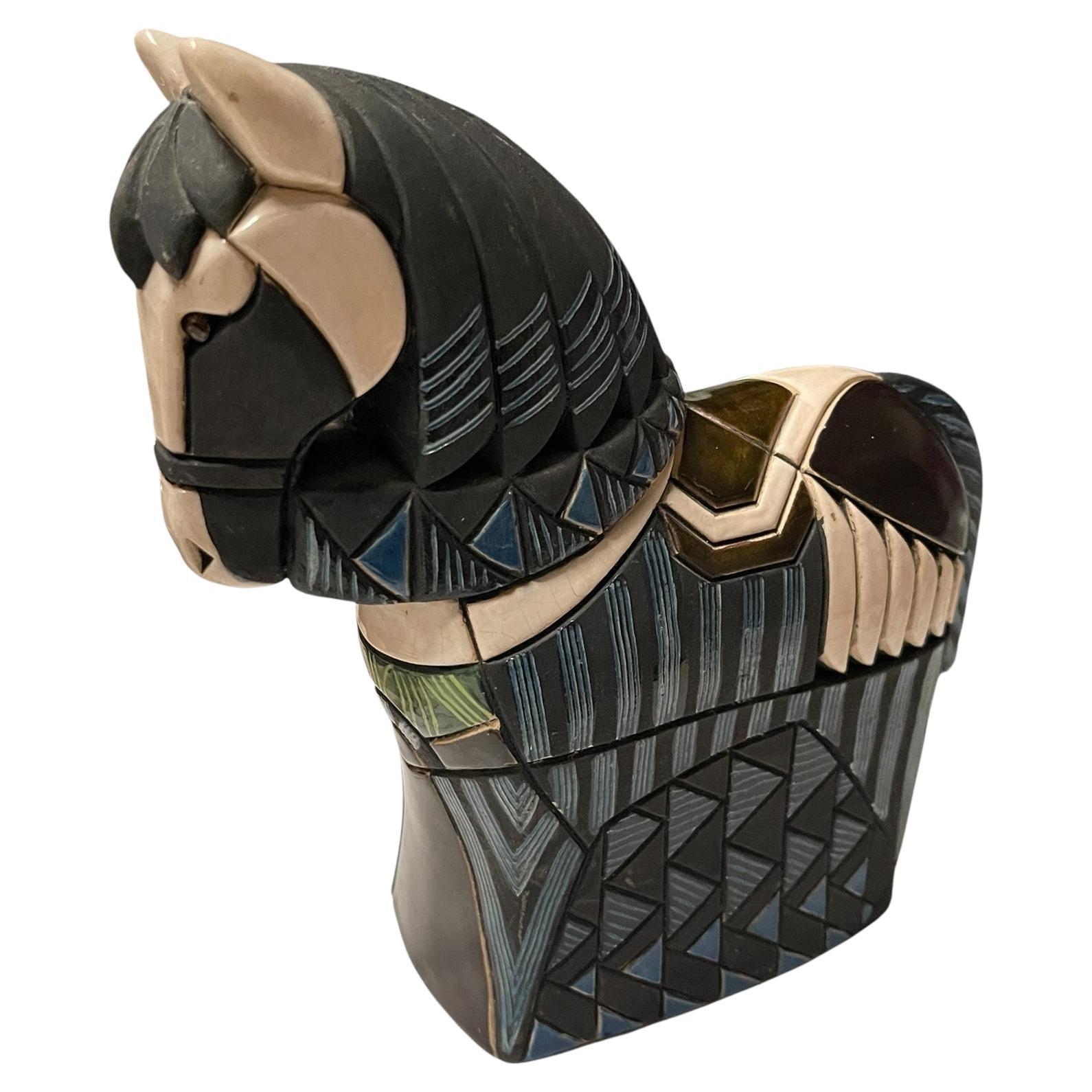1970's Studio Pottery Keramik Pferd im Angebot