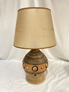 1970's Studio pottery ceramic lamp by Georges Pelletier