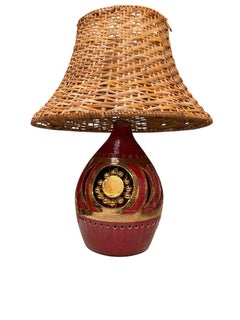 1970's Studio pottery ceramic lamp By Georges Pelletier