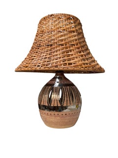 Lampe en céramique du Studio Pottery de Georges Pelletier, 1970