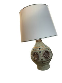 1970's studio pottery ceramic lamp by Georges Pelletier