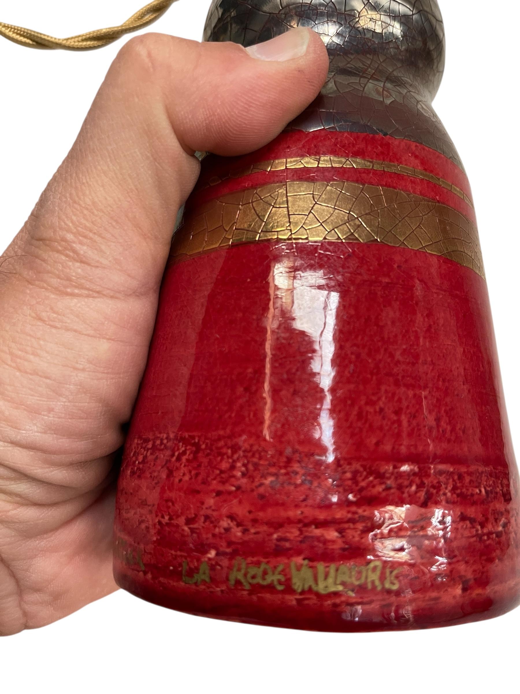 Lámpara de cerámica Studio Pottery de 1970 de Georges Pelletier en Bastante bueno estado para la venta en Bois-Colombes, FR