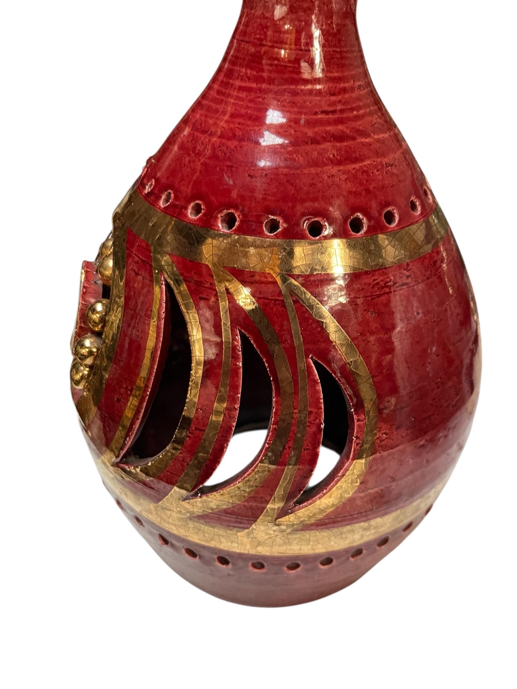 Lámpara de cerámica Studio Pottery de los años 70 Por Georges Pelletier finales del siglo XX en venta