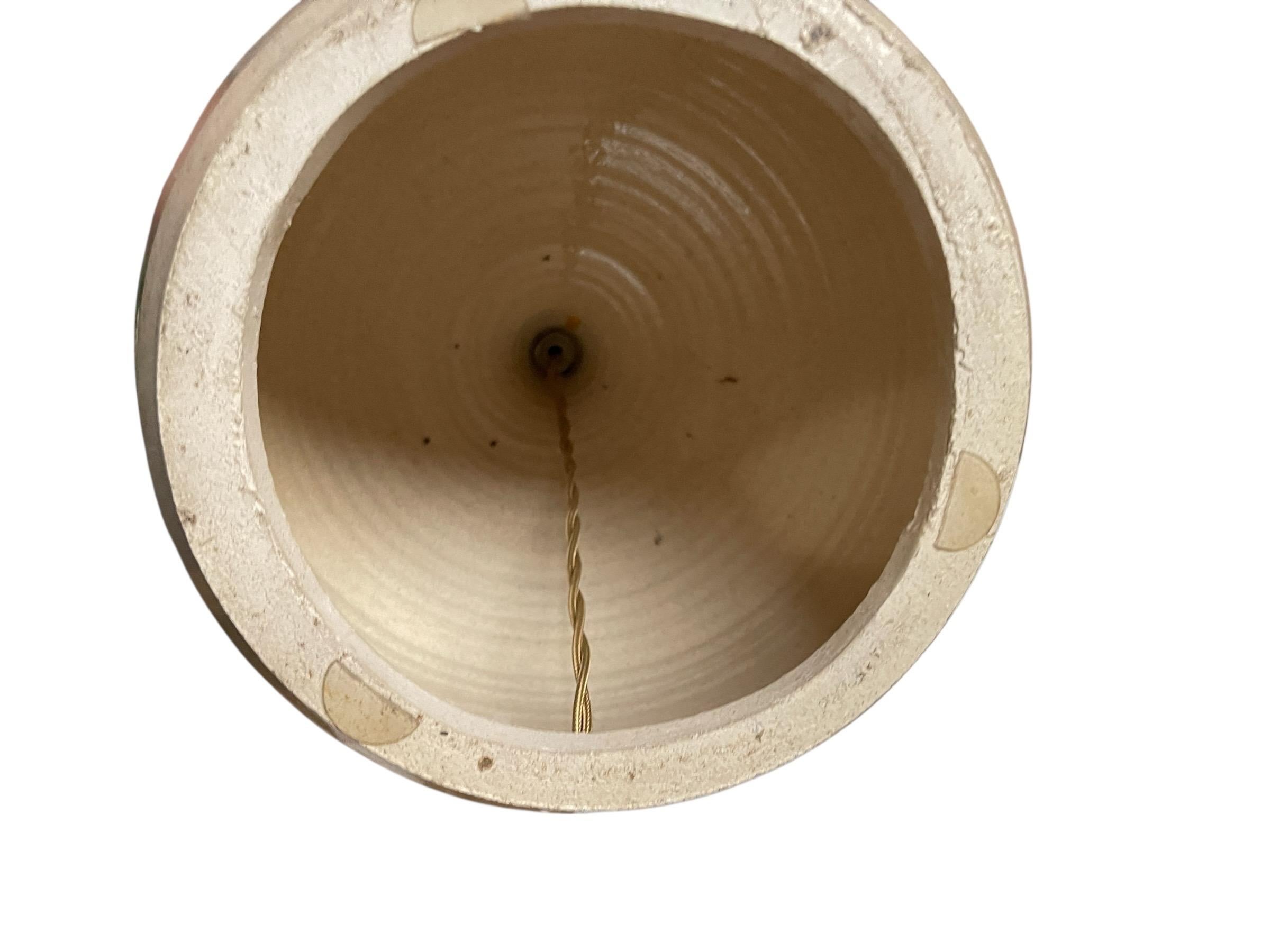 Lámpara de cerámica Studio Pottery de los años 70 Por Georges Pelletier finales del siglo XX en venta