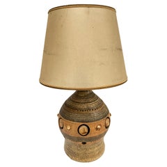 1970's Studio pottery ceramic lamp by Georges Pelletier