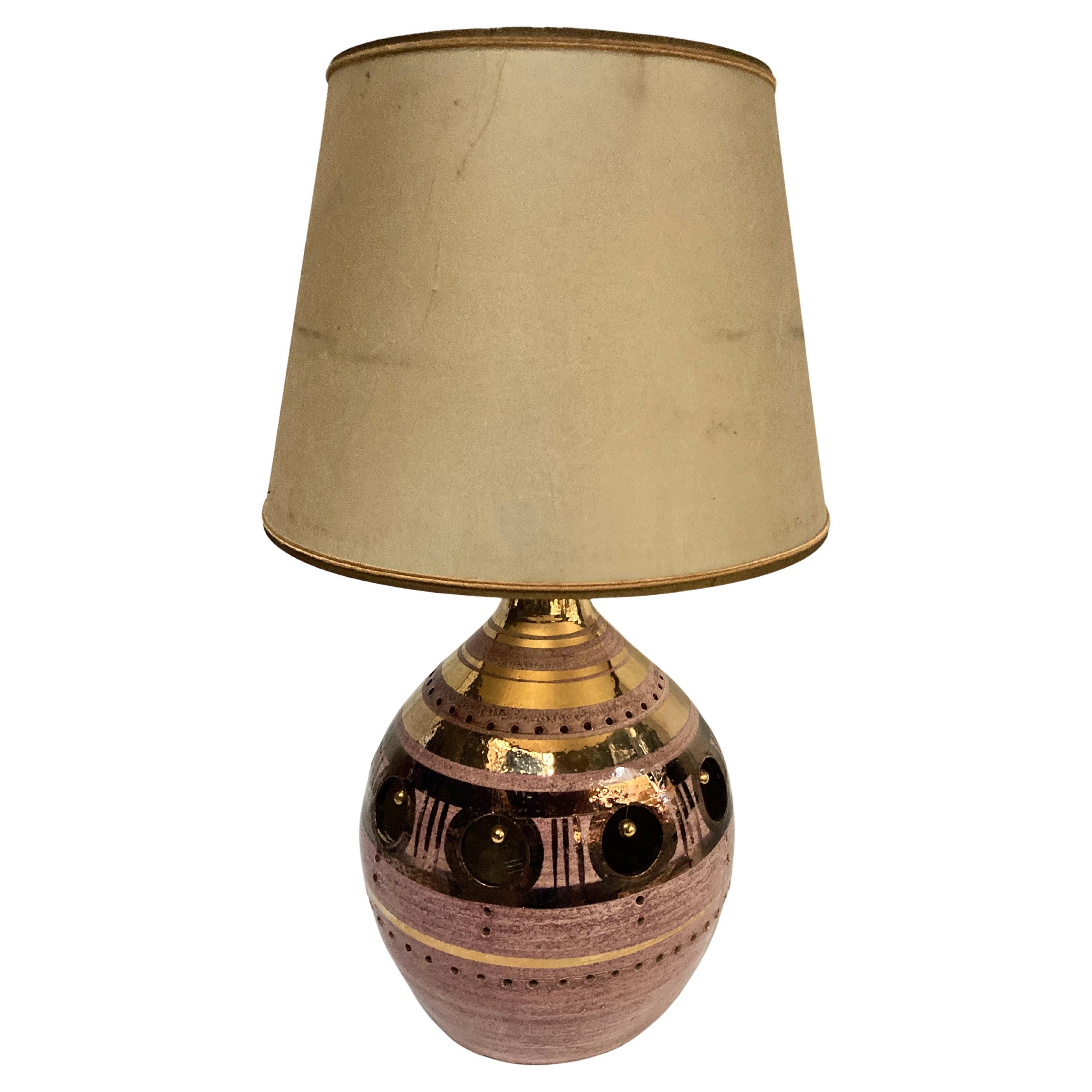 1970's Studio pottery ceramic lamp by Georges Pelletier