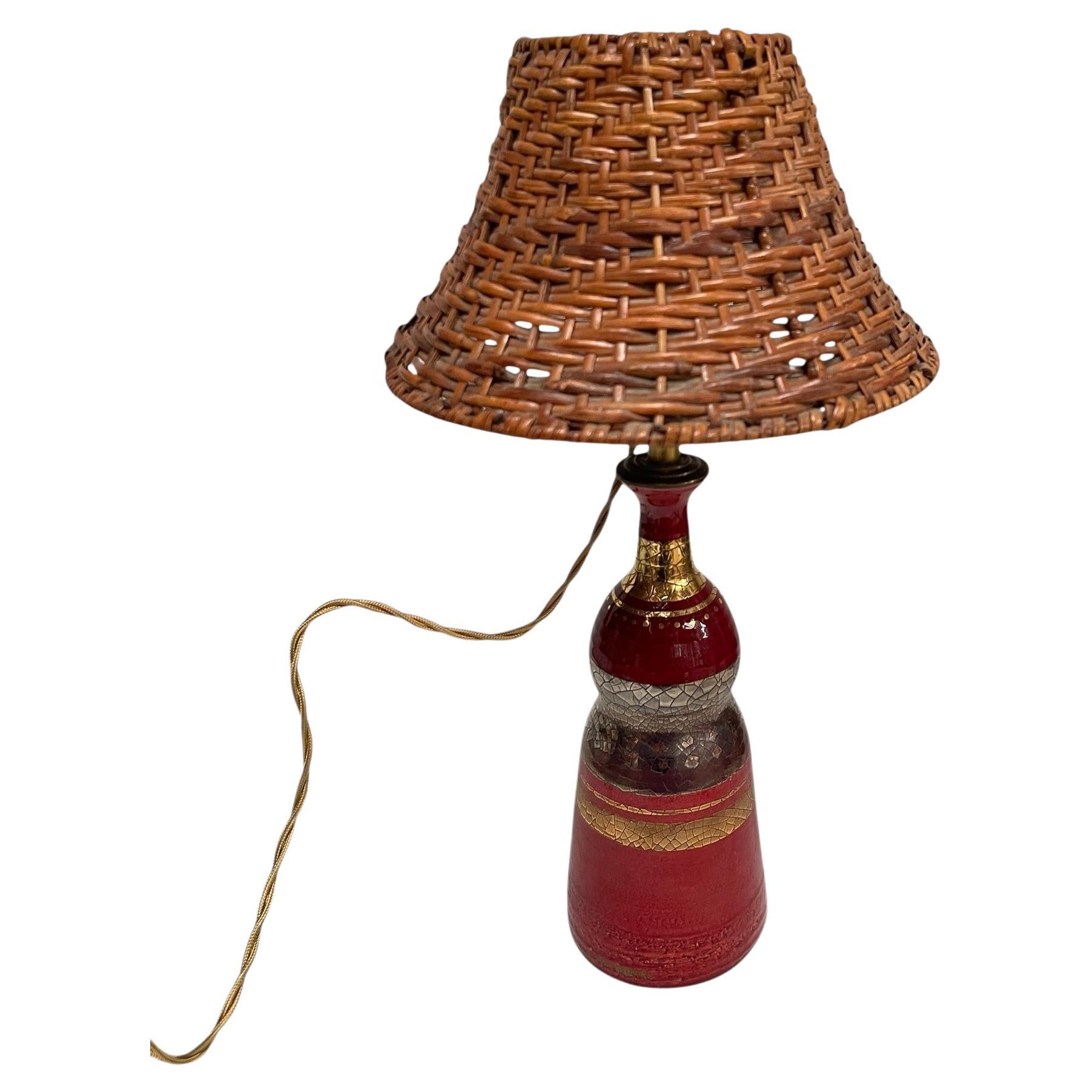 1970's Studio pottery ceramic lamp by Georges Pelletier