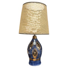 1970's Studio pottery ceramic lamp by Georges Pelletier