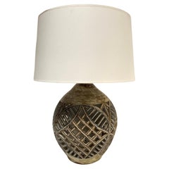 Lampe en céramique de Studio Pottery du Vieux Moulin Vallauris, 1970