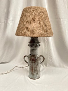 1970's Studio pottery ceramic lamp by Vallauris