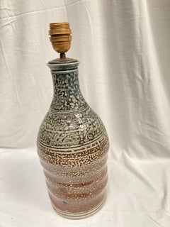 Lampada in ceramica Studio Pottery di Vallauris AM del 1970
