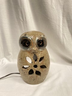 1970's Studio pottery ceramic lamp by Vallauris