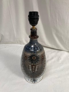 1970's Studio pottery ceramic lamp by Vallauris