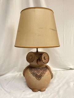 1970's Studio pottery ceramic lamp by Vallauris