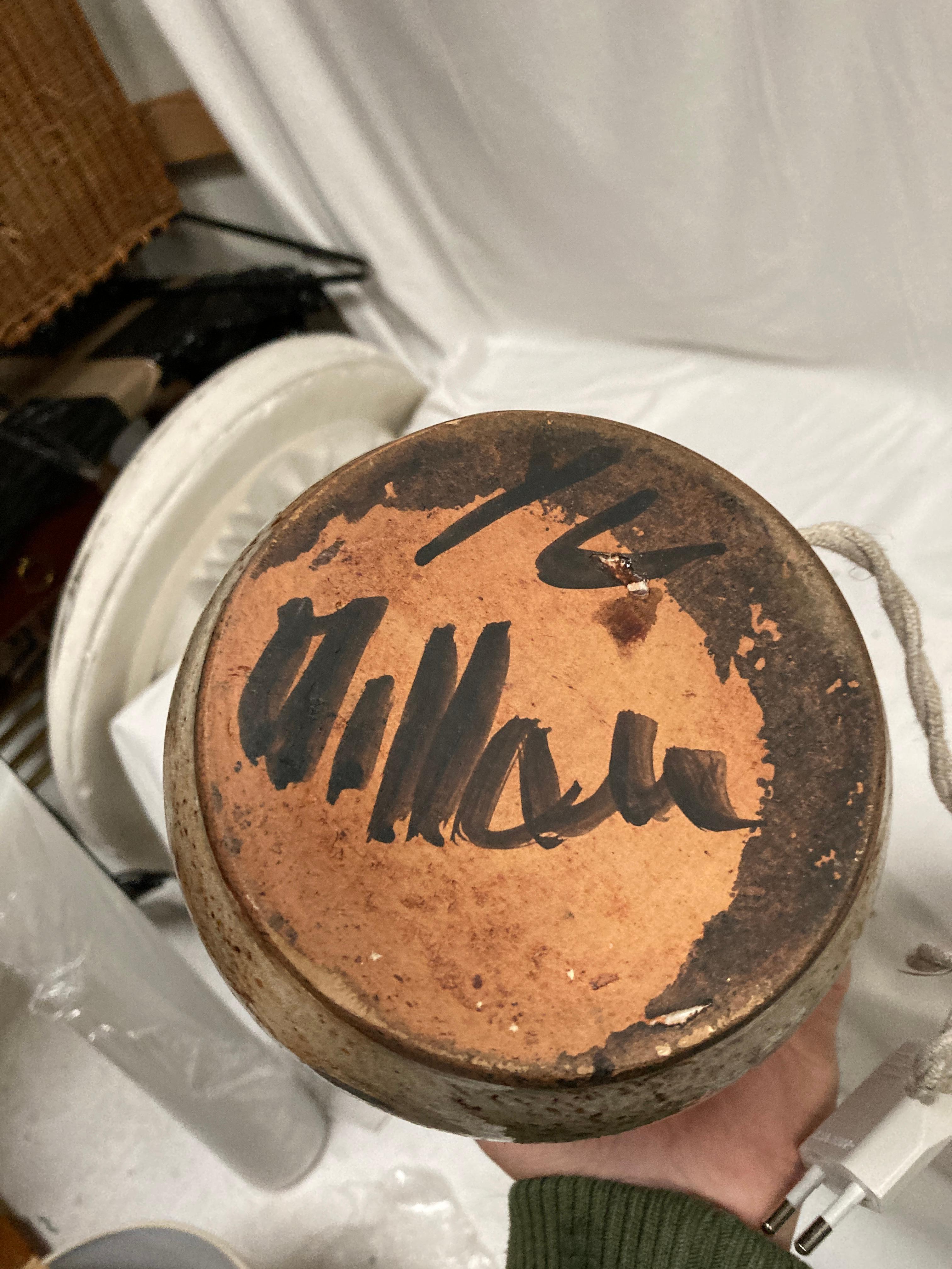 Lámpara de cerámica Studio Pottery de 1970 de Vallauris Cerámico en venta