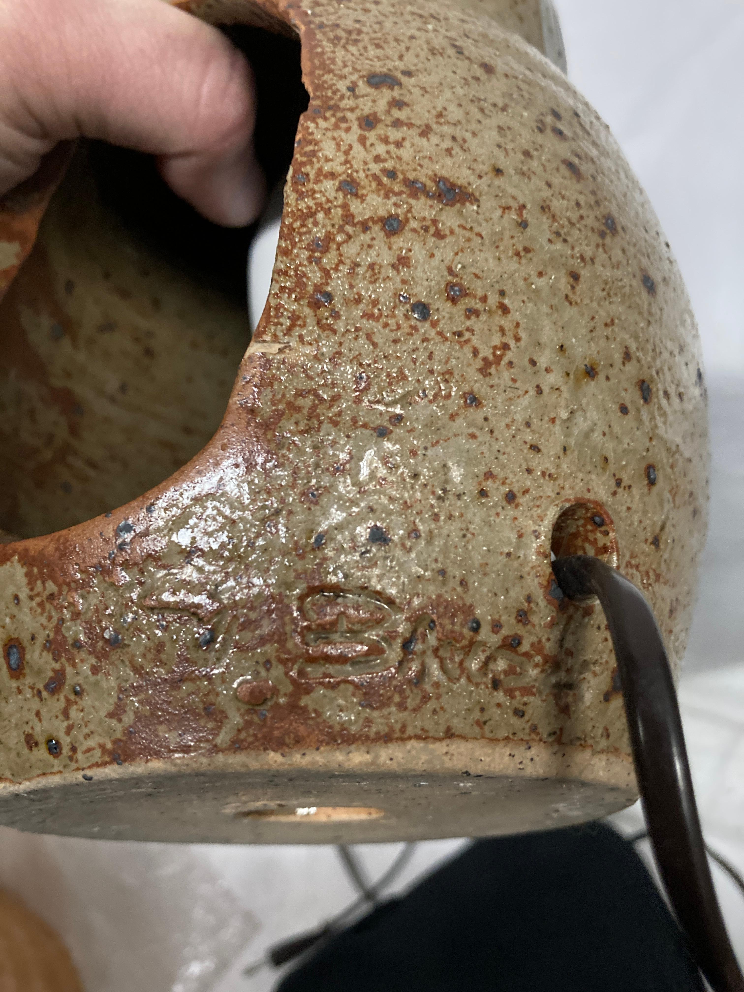 1970's Studio Pottery Keramiklampe von Vallauris im Angebot 1