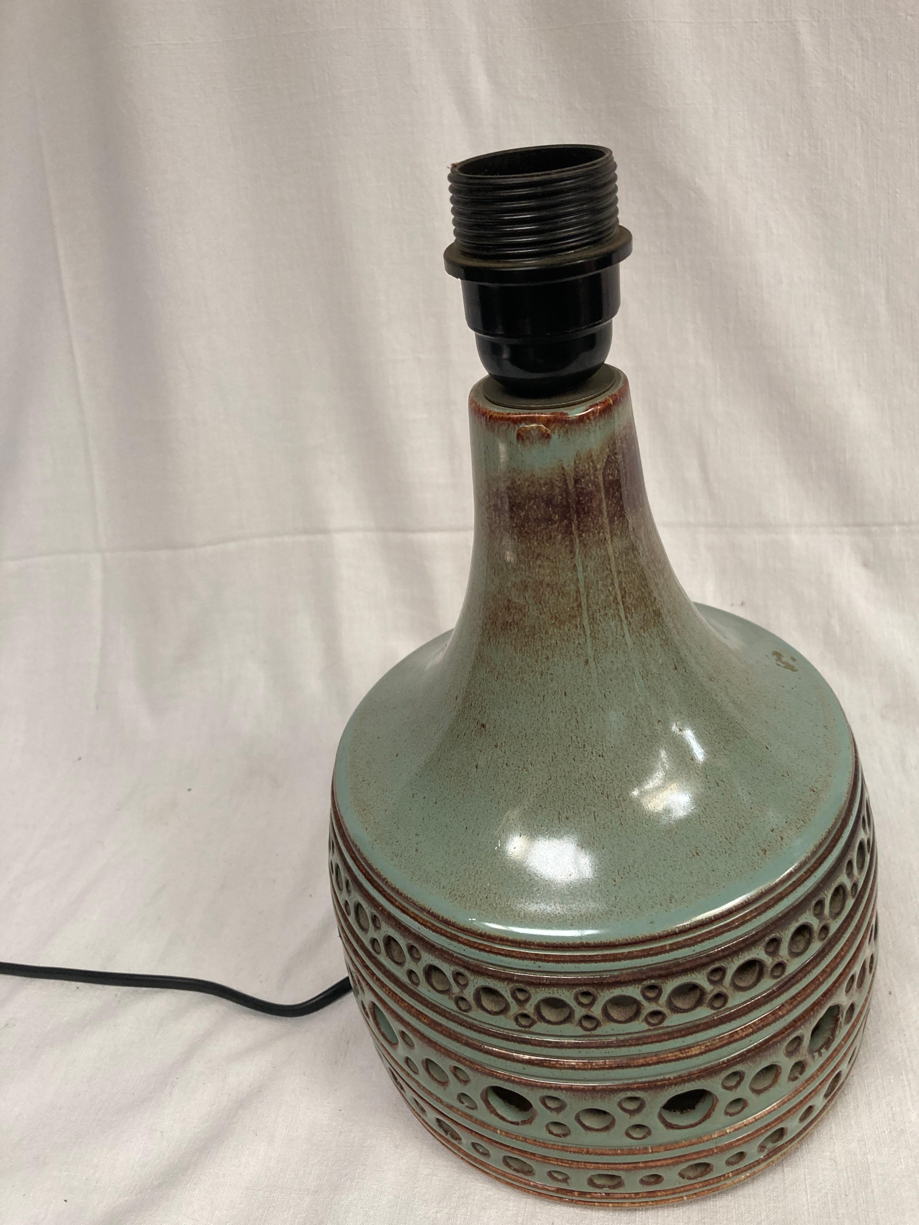 Lámpara de cerámica Studio Pottery de 1970 de Vallauris Cerámico en venta
