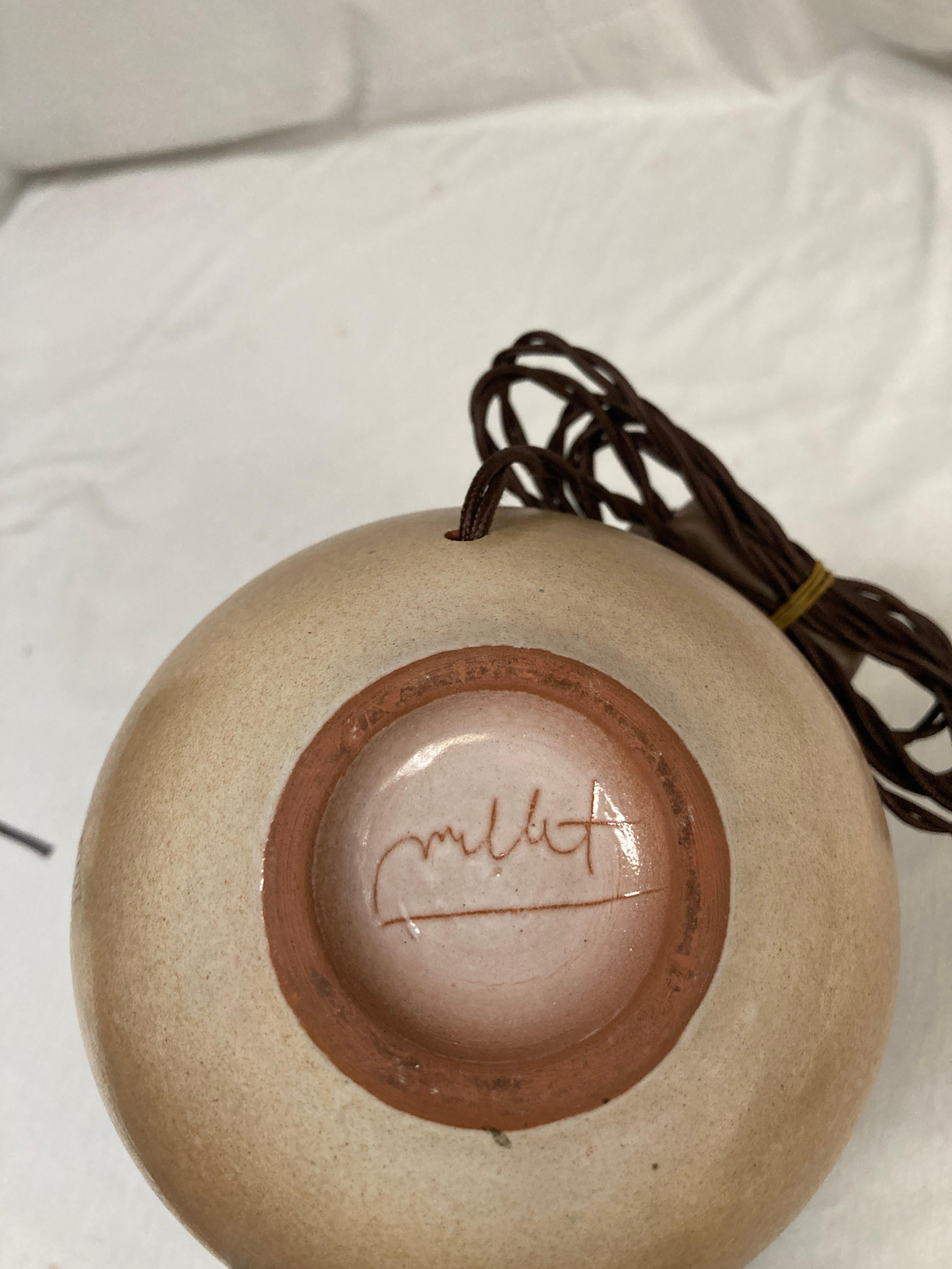 1970's Studio Pottery Keramiklampe von Vallauris im Angebot 2