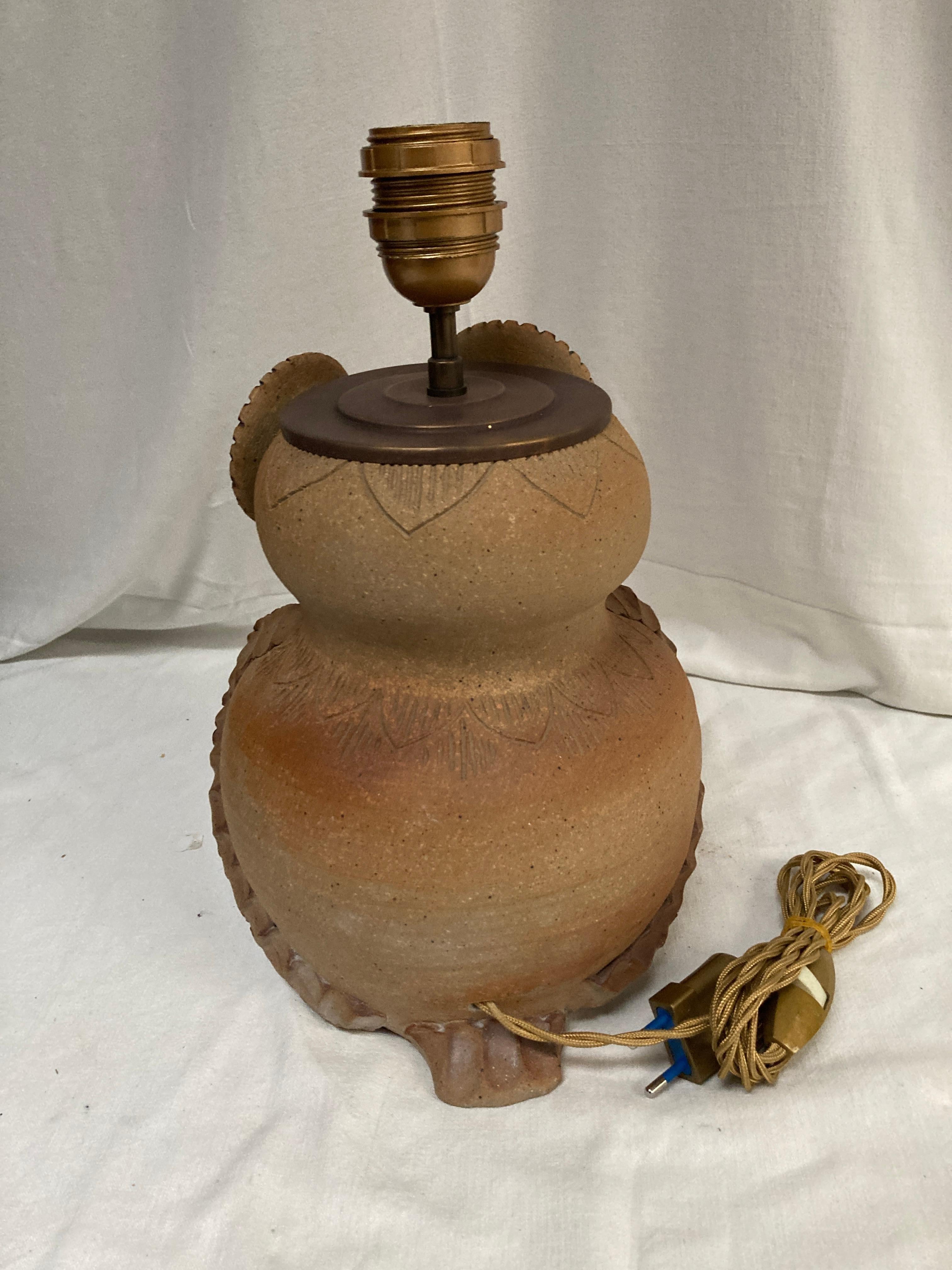 Lampada in ceramica Studio Pottery di Vallauris AM del 1970 in vendita 1