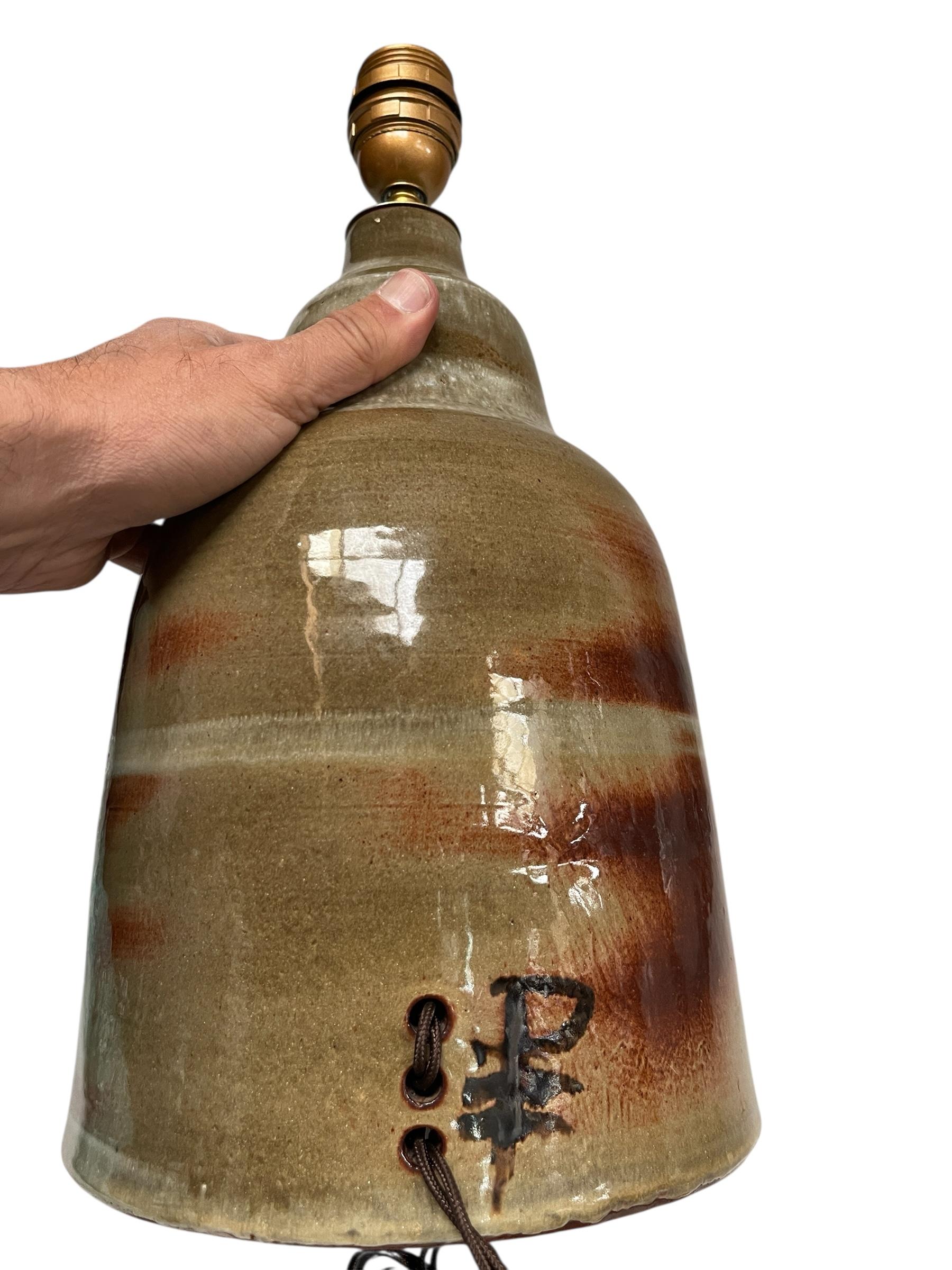 Lámpara de cerámica Studio Pottery de 1970 de Vallauris en venta 1