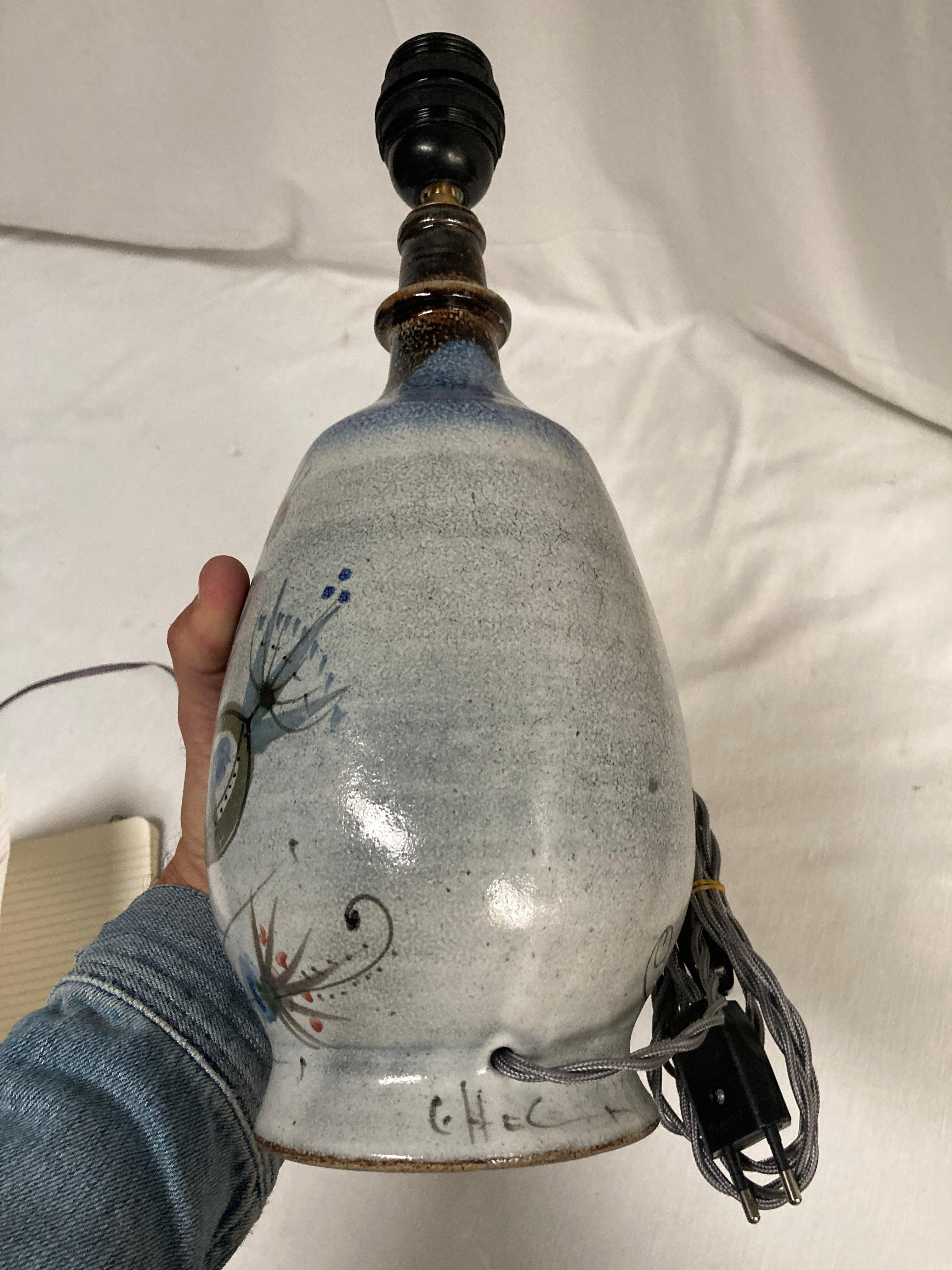 Lámpara de cerámica Studio Pottery de 1970 de Vallauris en venta 2