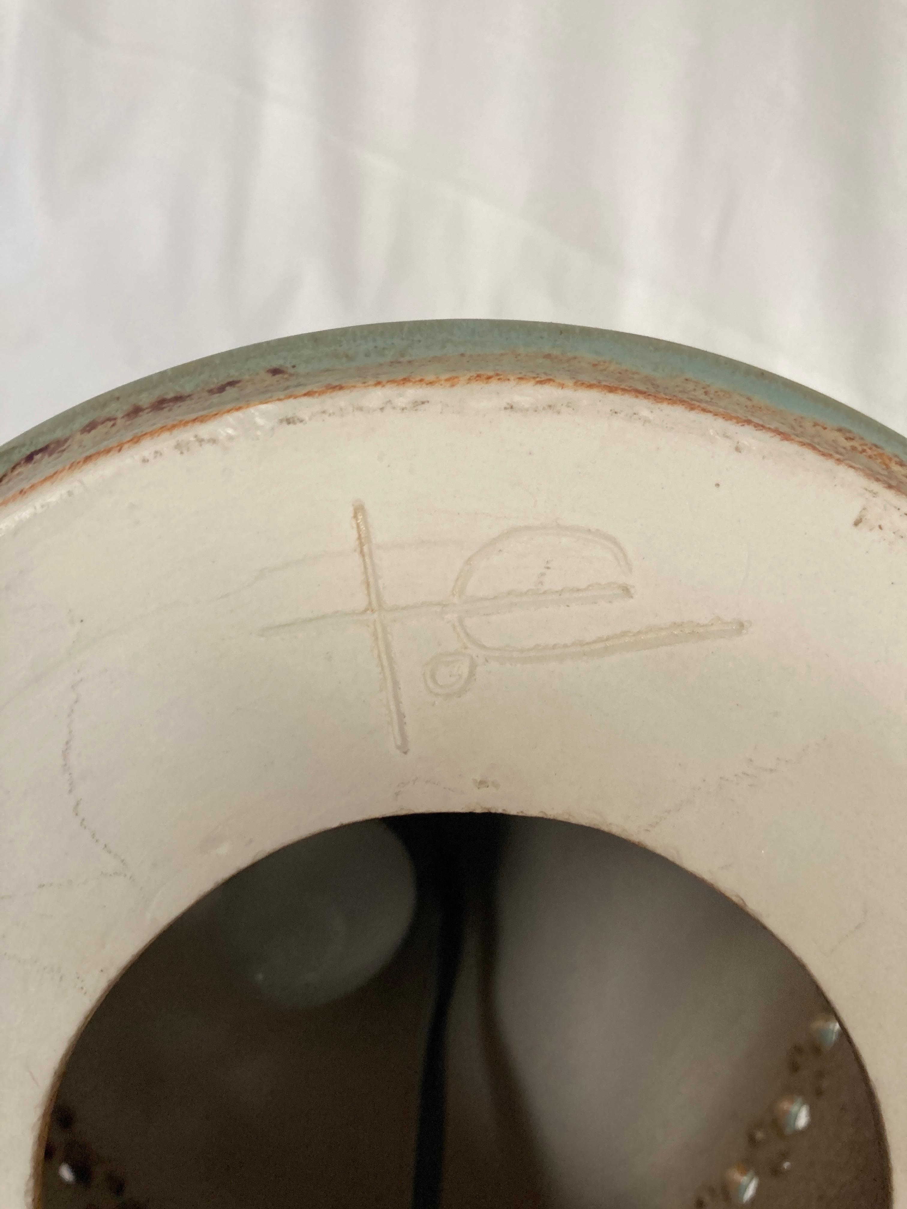 Lámpara de cerámica Studio Pottery de 1970 de Vallauris en venta 3
