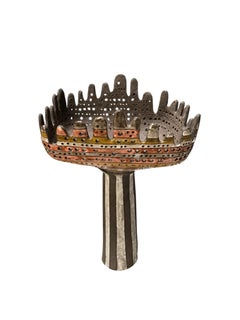 1970's Studio pottery ceramic lamp