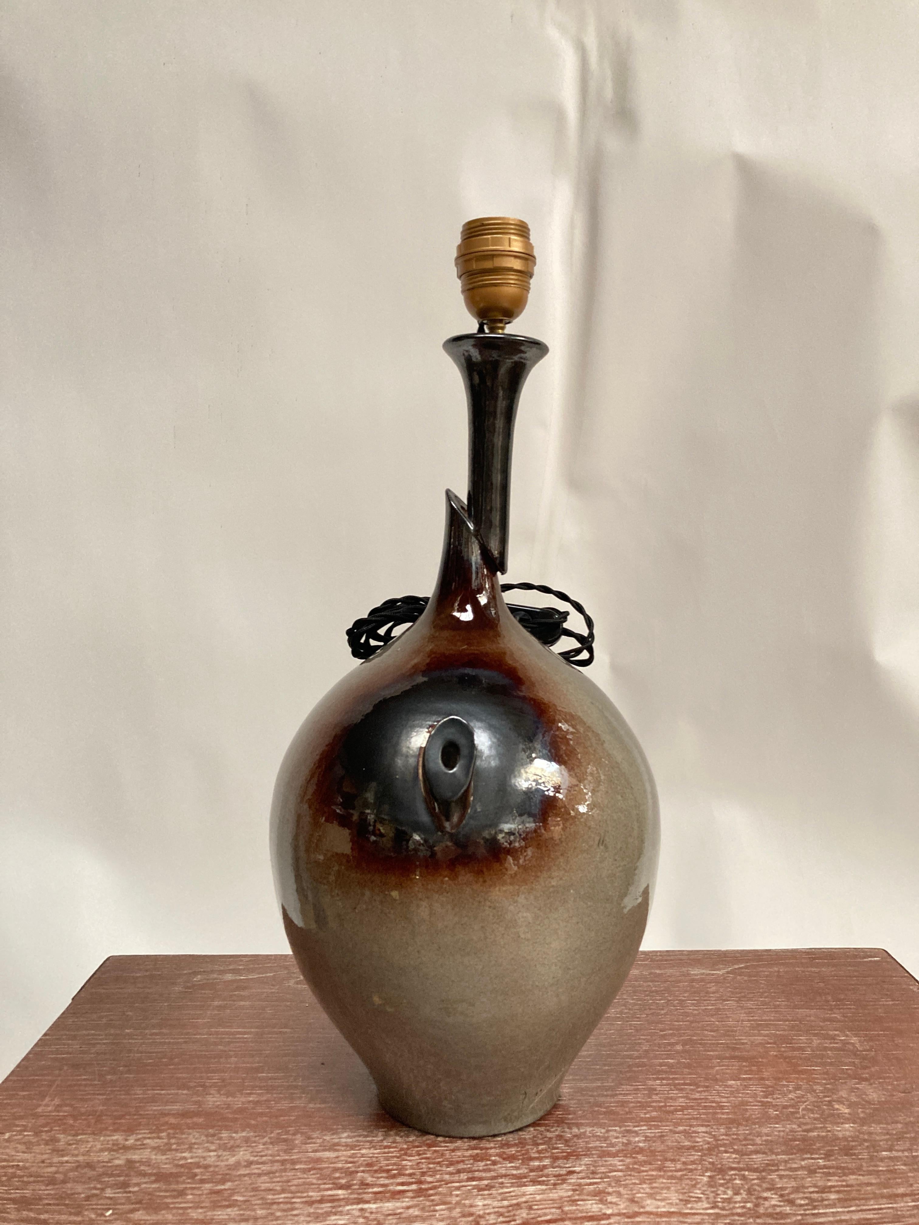 1970's Studio pottery ceramic lamp  For Sale 1