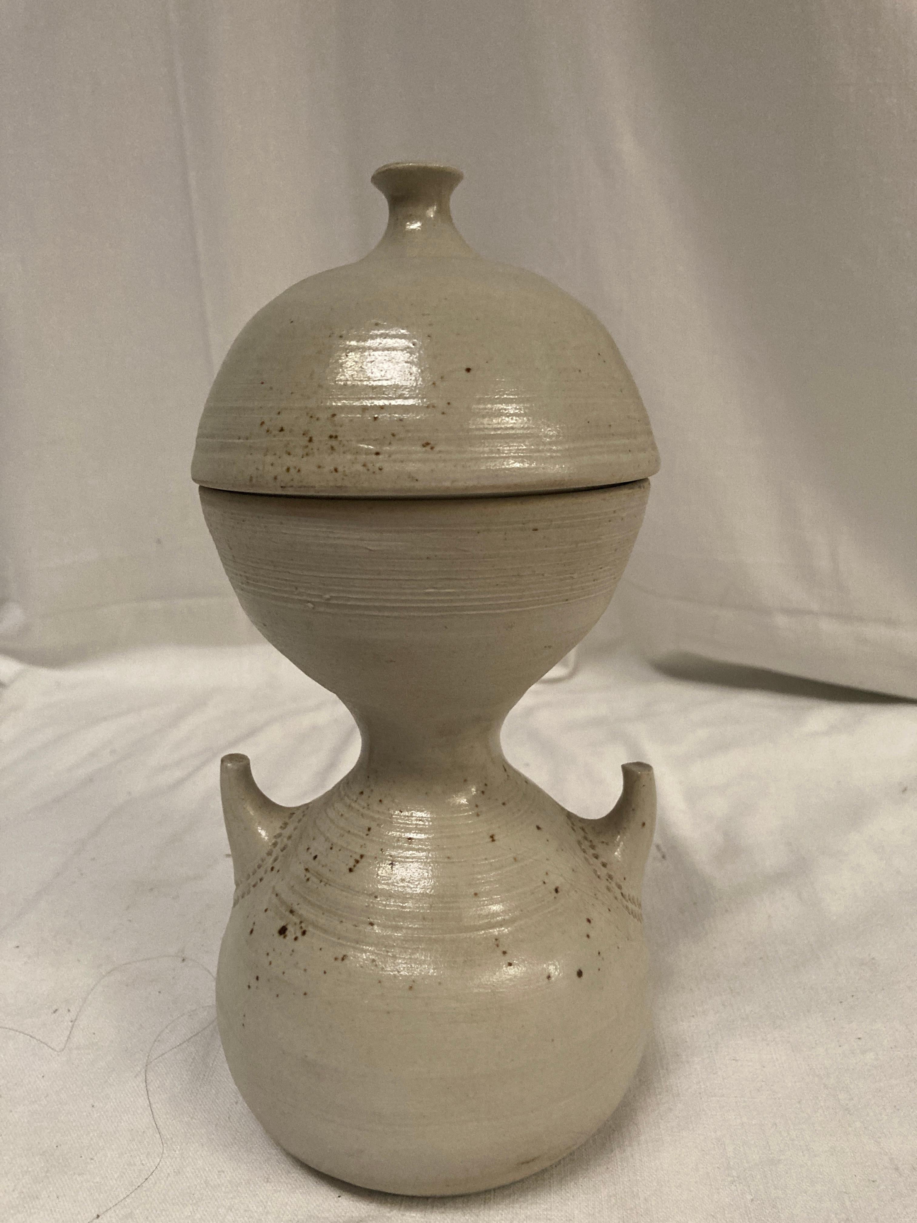 Vaso in ceramica Studio Pottery del 1970 di Vallauris in vendita 1