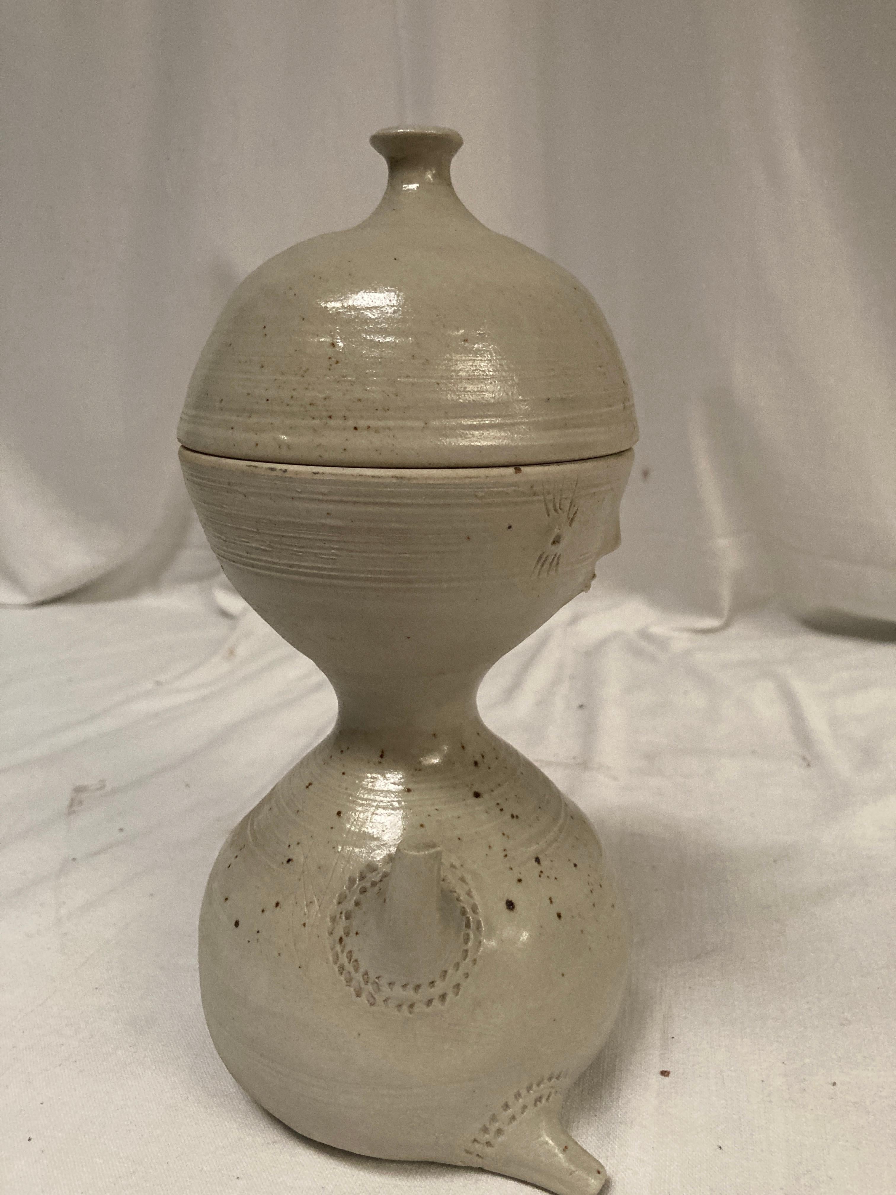 Vaso in ceramica Studio Pottery del 1970 di Vallauris in vendita 2