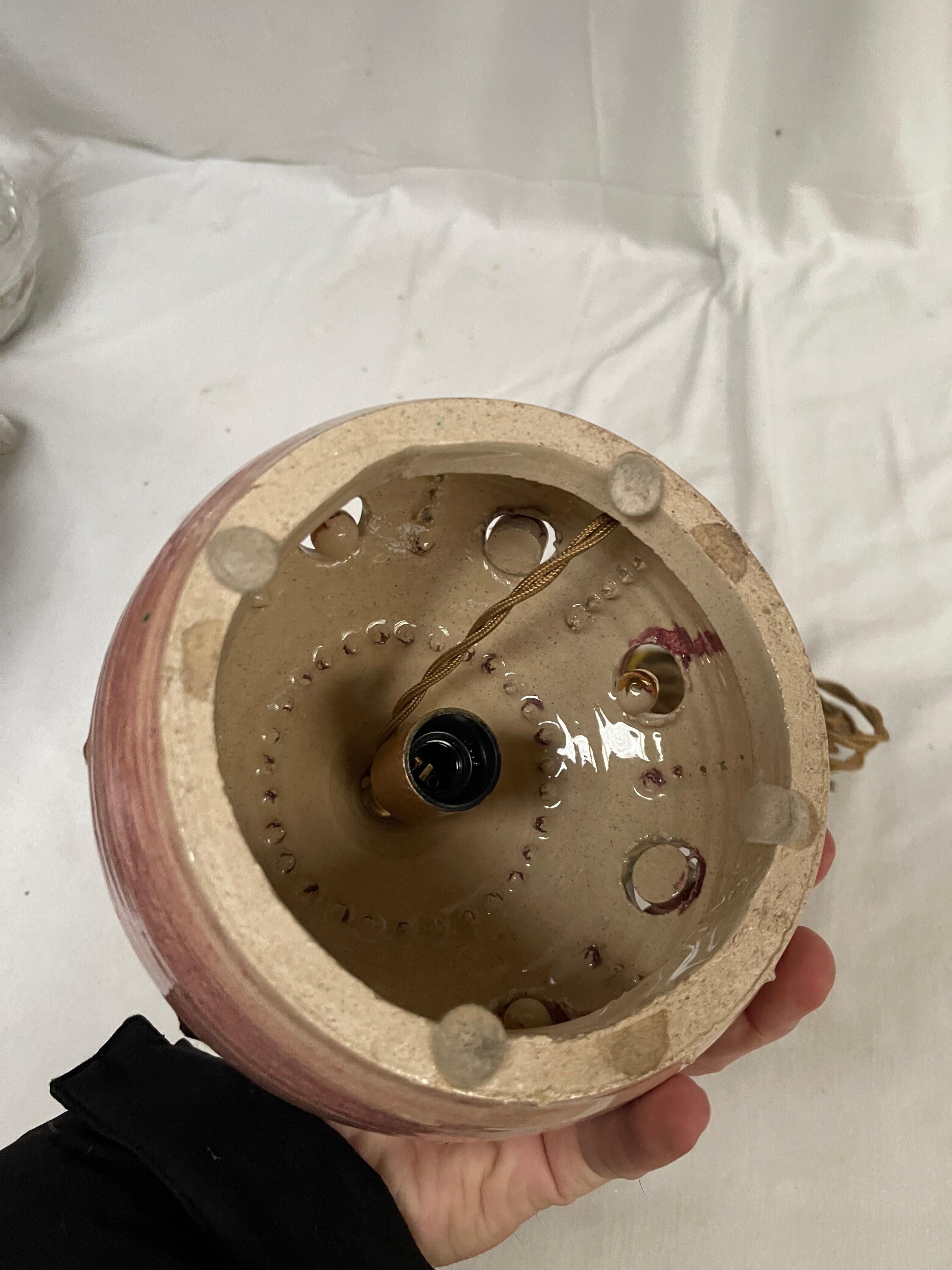 French 1970's Studio pottery lamp by Georges Pelletier For Sale