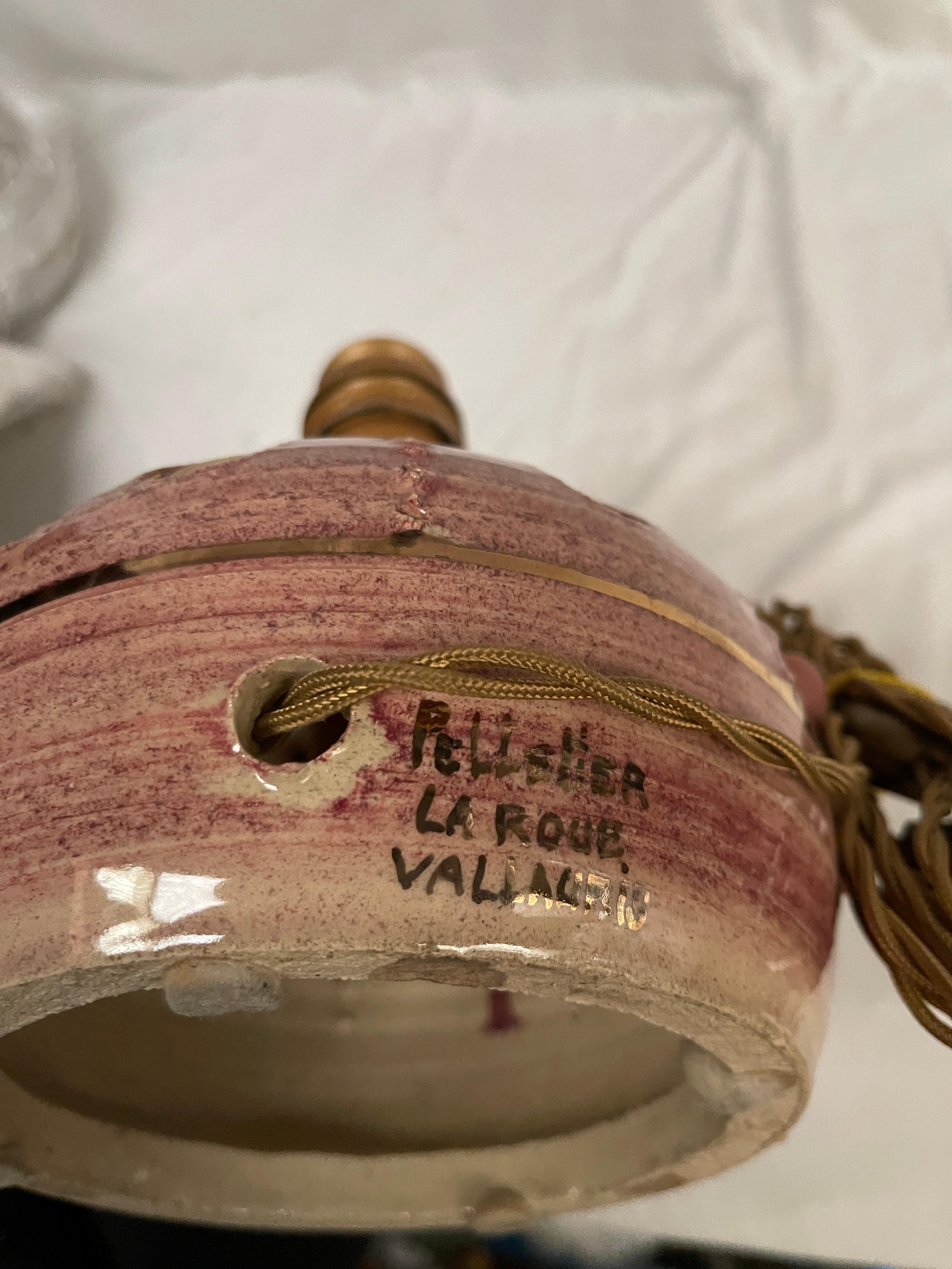 1970's Studio pottery lamp by Georges Pelletier In Fair Condition For Sale In Bois-Colombes, FR