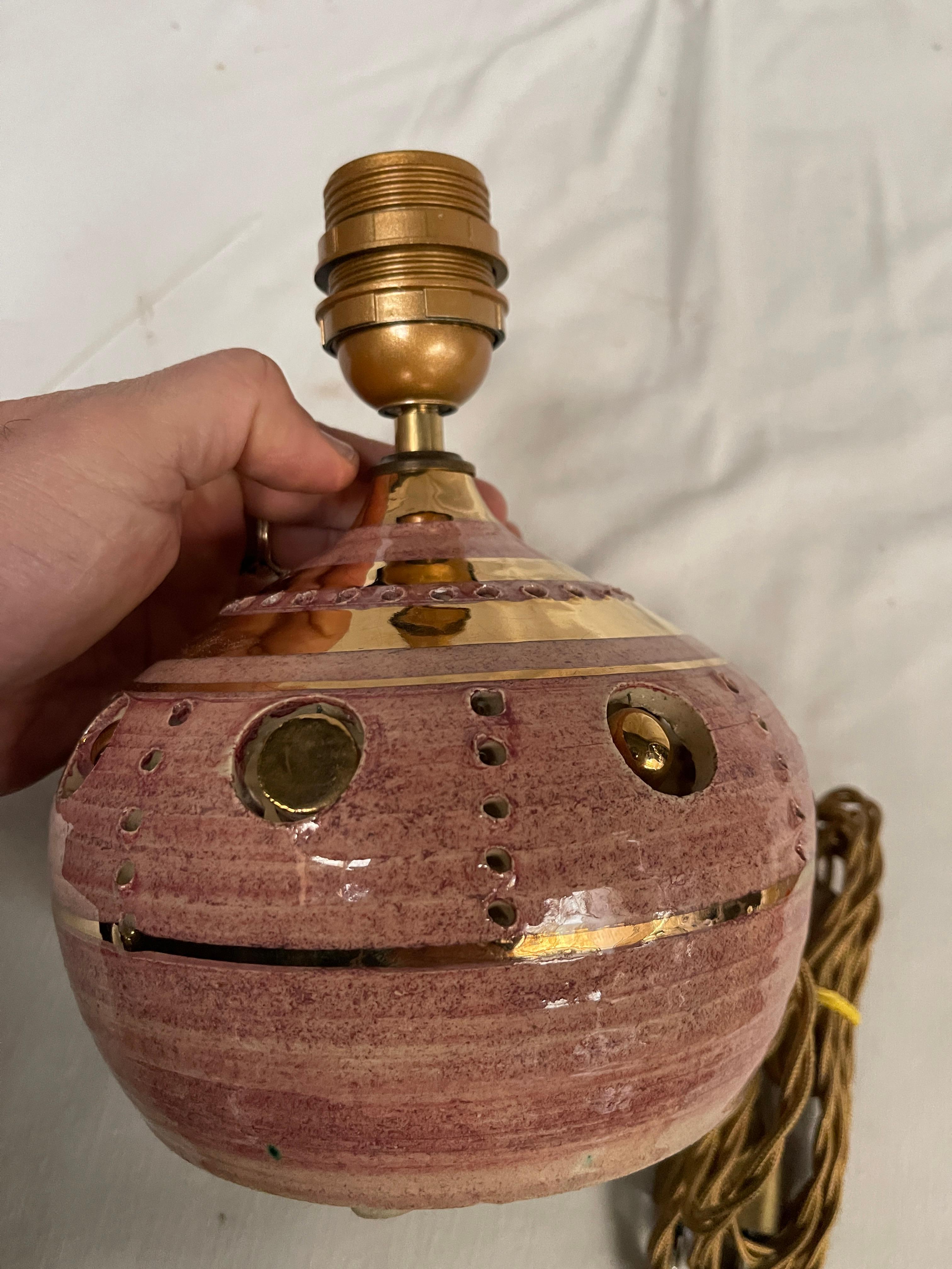 Late 20th Century 1970's Studio pottery lamp by Georges Pelletier For Sale