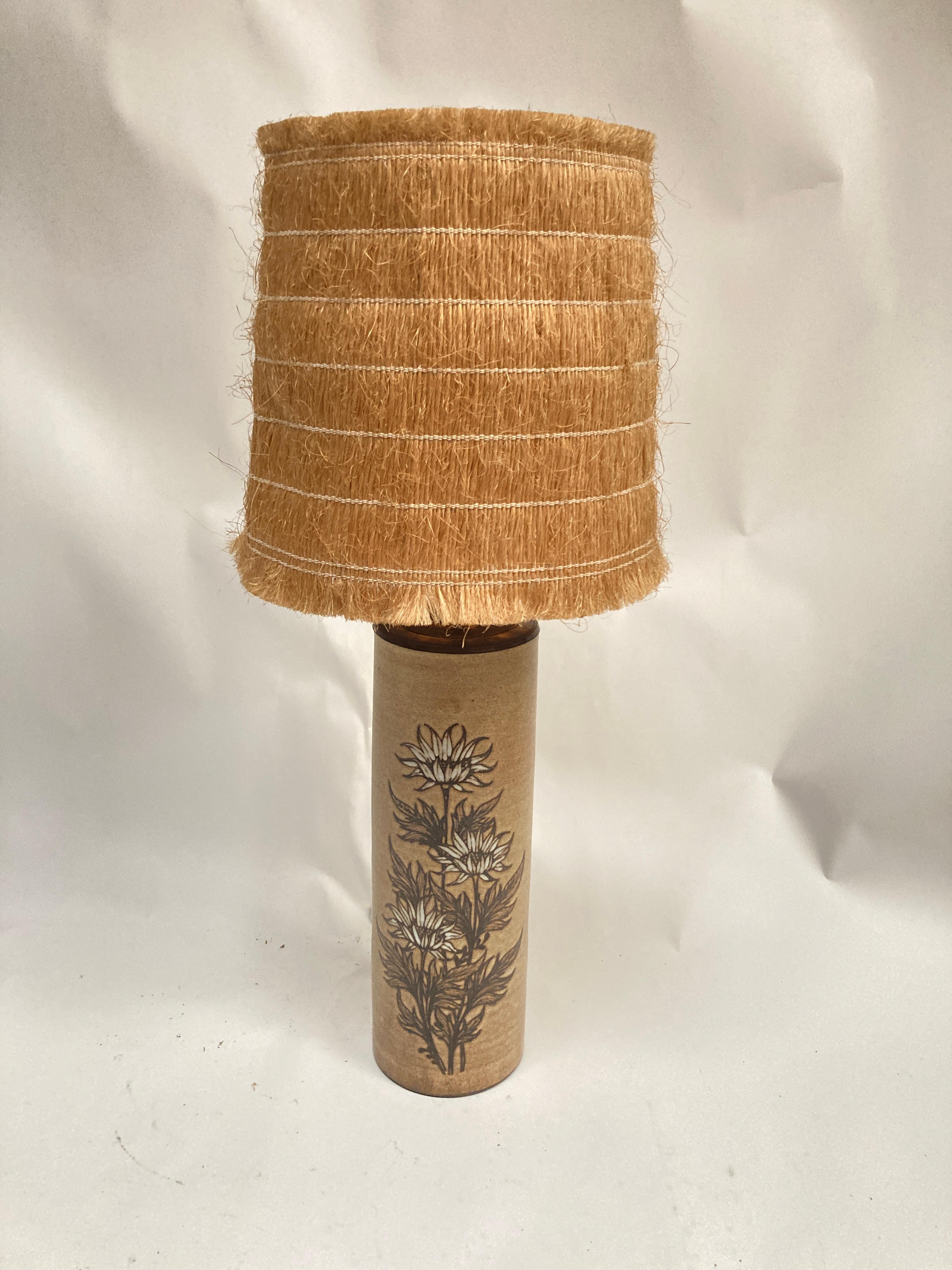Sehr schöne, einzigartige Keramiklampe mit Blumendekoration.
Unterzeichnet Franken Mateo
Handgemacht
Maße ohne Schirm angegeben
Kein Schatten enthalten