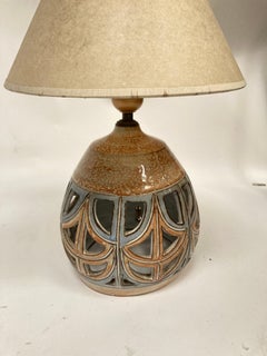 1970er Studio Pottery Lampe aus Vallauris
