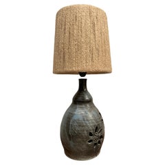 1970's Studio pottery lamp from Vallauris
