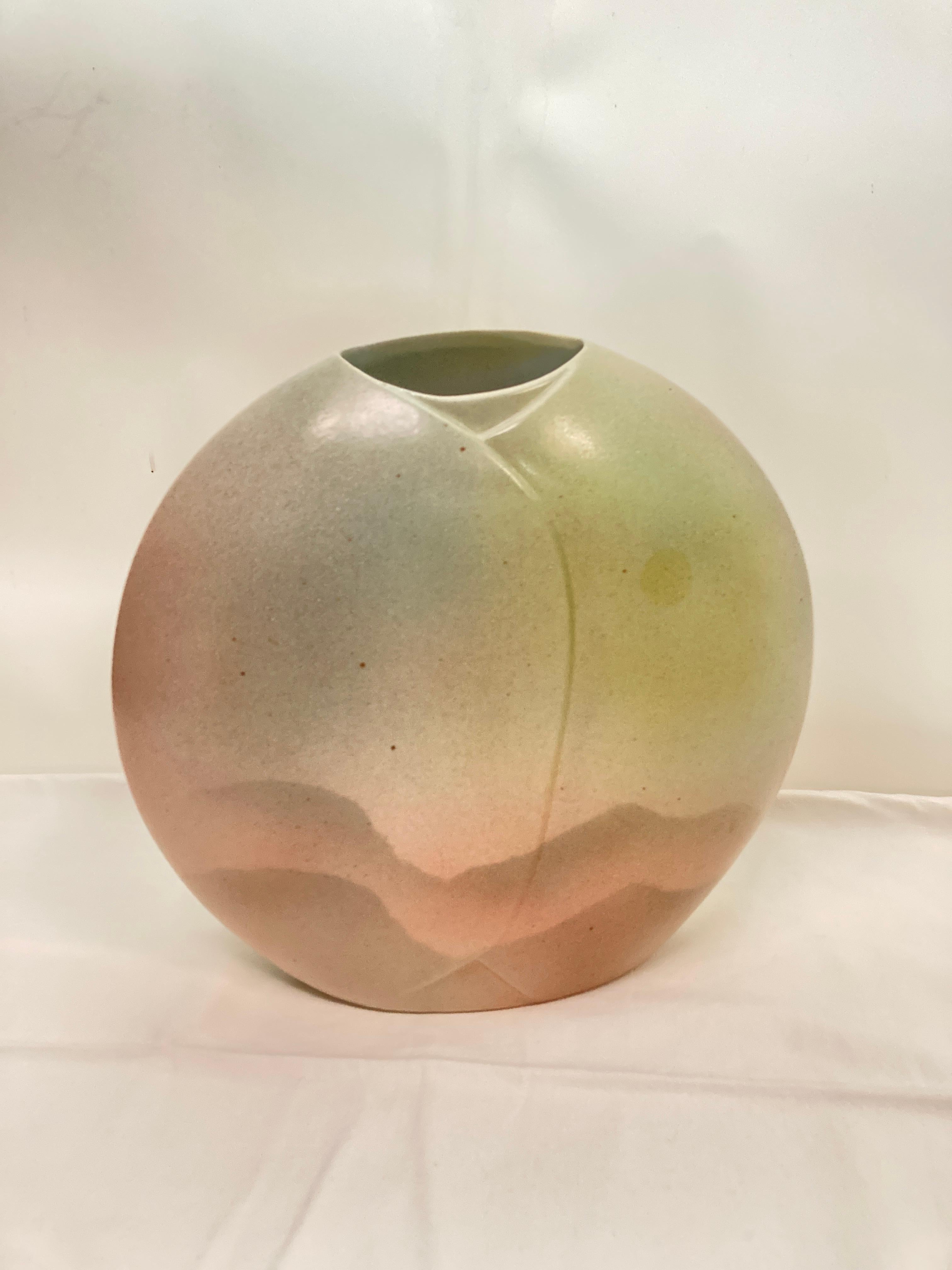 1970's Porcelain vase by maison Vireben
Signed
France
